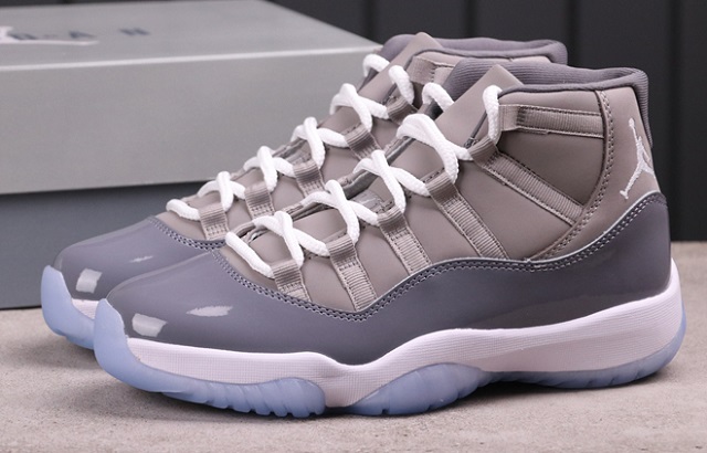 Women Air Jordan Shoes 11 Cool Grey